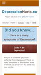 Mobile Screenshot of depressionhurts.ca